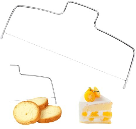 GIDWRIY Taglia Torte Filo Acciaio 31.8cm X 16cm,Tagliatorte A Strati Regolabile,Cake Cutter Tagliatorta,Tagliatorte In Acciaio Inossidabile,Torta Taglierina Affettatrice,Archetto Taglia Torta
