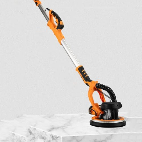 1390w Electric Drywall Sander W/Extendable Hose, 9 Inch Wall Grinding Machine, Drywall Sander - Tilt up to 90°, for Drywall, Ceiling, Wall,50Sandpaper