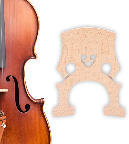 Maple Wood Cello Bridge, Full Size 4/4 Cello Bridge Self Adjusting Fitted Maple Decor Musical Instrument Accessory for Instrument
