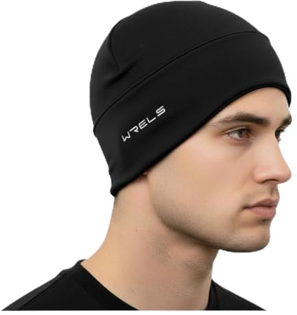 WRELS Fleece Warme Laufmütze Sportmütze mit Verlängertem Ohrenschutz,Herren