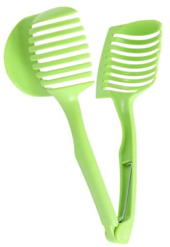 KOMBIUDA Tagliafrutta Multifunzionale in Abs Design Ergonomico e Manico, Facile da Trasportare, per Tagliare Fragole e Pomodori, Uso Domestico e All'aperto