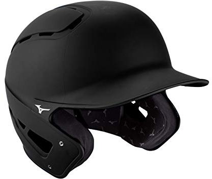 Mizuno B6 Baseball-Schlaghelm, für Erwachsene, Schwarz, Größe L