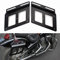 1 Paar Motorrad Satteltaschen Halterung (Schwarz)