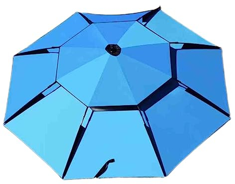 PRUJOY 8,6 Fuß Angelschirm, großer Angelschirm, Erdungsstecker, verdickter, Faltbarer großer Regenschirm, Sonnenschutz, Anti-Sturm-Angelschirm (C 6.6ft)