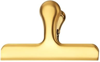 Blausky Lot de 4 grands clips en métal, pinces de fermeture en acier inoxydable 430, clips bulldog, pinces de fichiers, clips pour garder au frais, clips de fermeture pour sacs alimentaires, 7,5 x 12