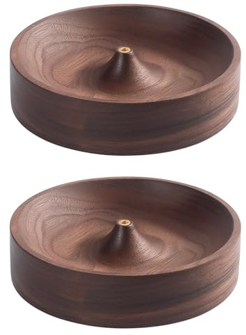 Incense Stick Holder, 2 Pack Rosewood Incense Holders for Sticks, 7 x 1.8 cm Joss Stick Holder, Elegant Incense Sticks Holder for Home Decor