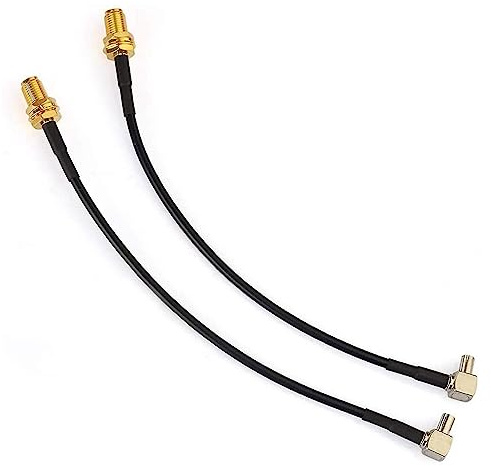 4G förlängningskabel 2 st SMA hona skott till TS9 hankontakt höger vinkel låg förlust RG174 koaxial flexibel lätt för 5G LTE Wifi router mobila hotspots 2G 3G GSM trådlös Bluetooth HS