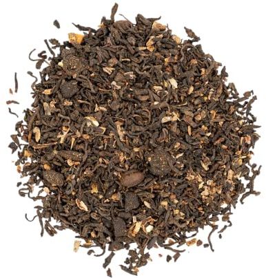 TEA SHOP - Té Rojo (Pu Erh) Caramel Puccino 100g - 50 Tazas - Formato a Granel - Red tea - En Hojas - Digestivo y detoxificante
