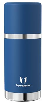 Super Sparrow Borraccia Termica - 500ml - Bottiglia Termica in Acciaio Inox - Borracce Senza BPA - Mantiene Calde 12 Ore o Fredde per 24 Ore - A Prova di Perdite Tappo Funge Anche da Tazza