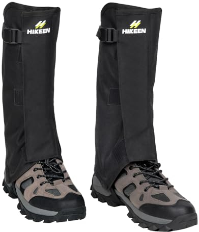Hikeen Snöbendamasker för vandring, stöveldamasker för män och kvinnor, 1000D nylon, vattentäta damasker för jakt, snöskottning, snöskor