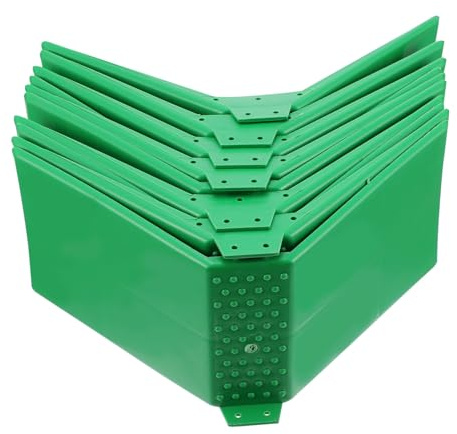 Parliky 10 Piezas de Perchas de Plástico Verde para Aves, Soporte para Descanso con Función de Desarrollo de Habilidades, Accesorio Adecuado para Suministros de Aves Estilo Aleatorio