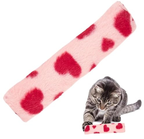 Cat Pillow Plush, giocattolo per gatti | Giocattoli da masticare per gatti in stile amore interattivo, cuscini interattivi, gioco di gioco stimolante, con carta sonaggio