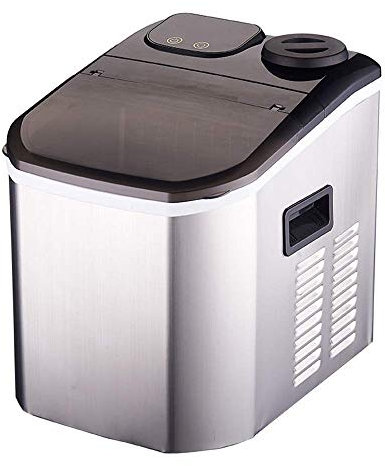 Ice Maker, Bärbar Ismaskin Mini Automatisk Hushållskub Isbitsmaskin - Gör 44 Lbs is på 24 timmar - Perfekt för Hem/Kontor/Bar/Kök