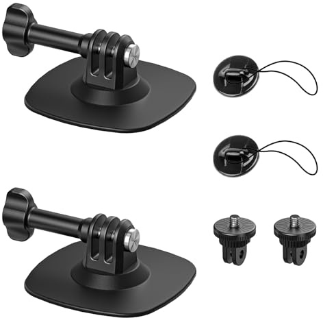 Montura Flexible Adhesiva Maectech Compatible Con Montura Casco para Insta360 X5 X4 X3 Ace Pro Base para Cámara Acción para Gopro Hero Kit Base para Dji Osmo Action Y Accesorios para Cámaras De Aventu