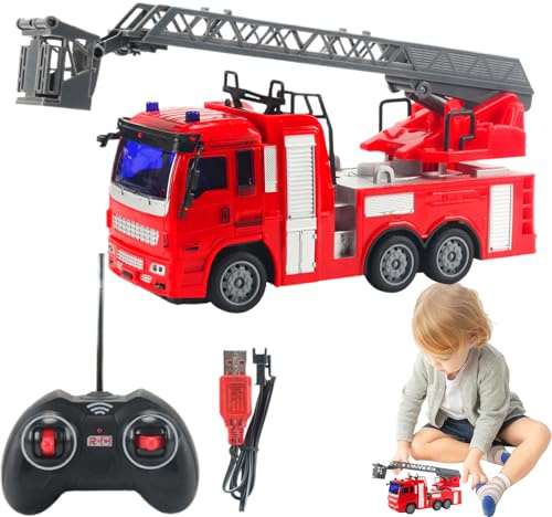 Set di giocattoli per auto dei pompieri – mini collezione di auto dei vigili del fuoco, superficie liscia e antiscivolo, colore brillante | divertente esperienza di gioco per bambini, regalo per feste
