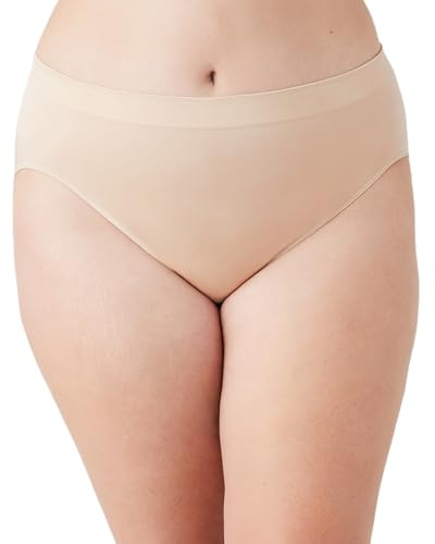 Wacoal Women's B-Smooth High-Cut Panty Briefs, Sand, 5XL