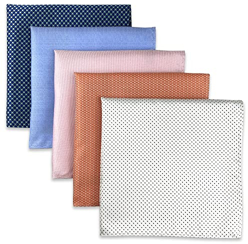Shlax&Wing 5 Pieces Assorted Herren Einstecktücher Handkerchiefs Set 66