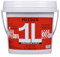 MEEDEN Rot Acrylfarben 1L: Heavy Body Gloss Acryl Farbe für Leinwand Holz Wand Textile, Groß Acrylic Paint - Wasserfest & Ungiftig & Schnelltrocknend - Chinacridon Scharlachrot