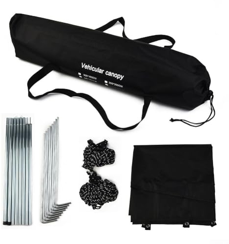 Spacious Campervan Sun Canopy Awning Easy Setup and Freestanding Option
