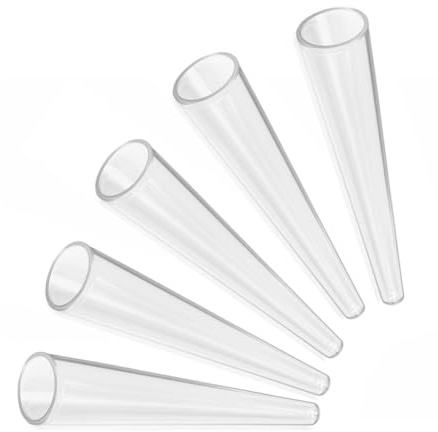 Sixinfeto Pointe de Cornet d’écolier 5 pièces protège-Pointes pour Schultüte 1,5 × 8,5 cm, Pointe pour Sac d’écolier Zuckertüte