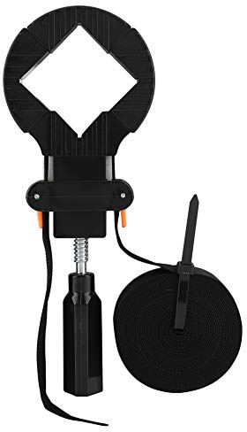 6m Pince de Sangle de Bande, 4 Mâchoires Réglable Sangle de Serrage, Noir Multi Coin Clamp pour Cadres Armoires Tiroirs