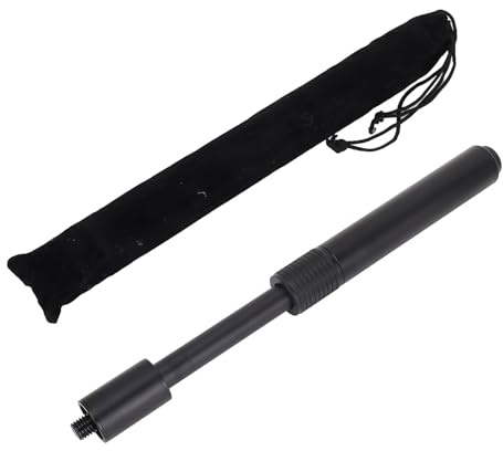 QWUUYEC Stecca Biliardo Professionale, Prolunga in Alluminio Regolabile 24-34cm con Peso Aggiuntivo - Durabilità Elevata, Facile Installazione, per Giocatori di Snooker e Biliardo