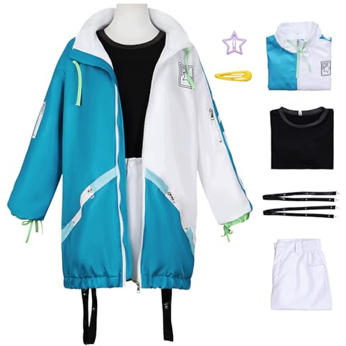 AYIMEIS Shiraishi an Cosplay Costume Complet Set Déguisement de Project Sekai Costume Personnage de Jeu an Shiraishi Uniforme Noël Halloween Carnaval Fête Cosplay Adulte XS-3XL