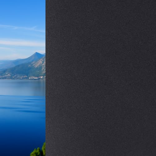 LUMEN HOME FILMS - Pellicola Privacy Vetro Oscurante totale MISURE GRANDI (NERO, 60 X 200 CM) Finestre Box Doccia decorativa Antisguardo Riutilizzabile Elettrostatica