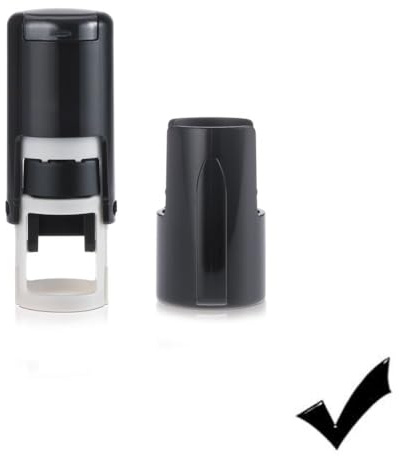 Tick Stamp – Self Inking Black Ink Stamper – Approx. 11mm
