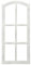 Posiwio Deko-Fensterrahmen Holz- Rahmen Fenster-Attrappe Holz Shabby Weiss gewischt Vintage