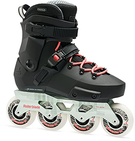 Rollerblade Twister XT Women's Adult Fitness Inline Skate, Black/Mint, Urban Performance Inline Skates