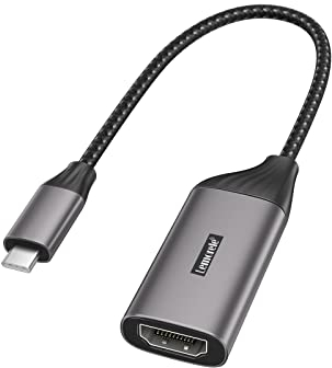 Lemorele Adaptador USB C a HDMI(4K@30 Hz) - USB C HDMI con Carcasa de Aluminio y Cable de Nailon. Adaptador HDMI Compatible con MacBook Air/Pro M1, iPad M1, Teléfono Móvil, Switch, Windows y más