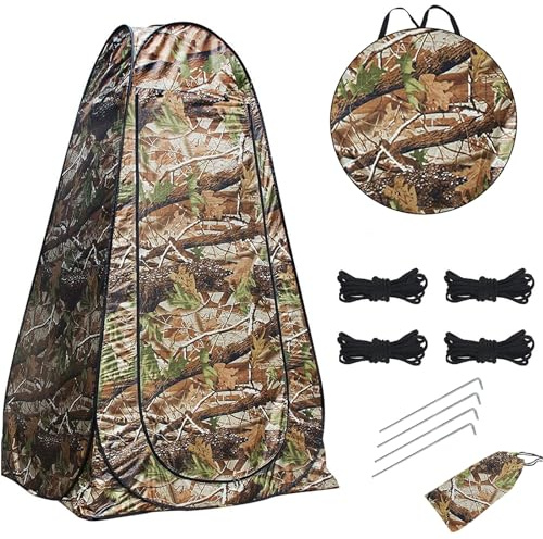 Crystals Portable Instant Pop Up Privacy Tent, Toilet Tent for Camping, Beach, Fishing, Festival, Picnic, Caravan, Modern Style, 3 Season, Waterproof, Polyester/Alloy Steel, 1 Room