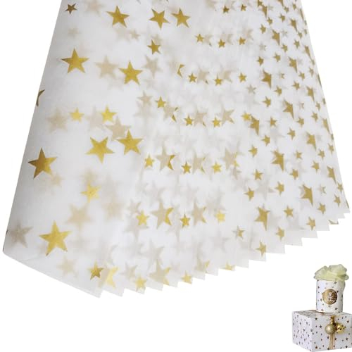 40 Fogli Carta Da Regalo Con Stelle, Fogli Carta Da Regalo, Fogli Carta Regalo Elegante, Carta Da Regalo Natalizia Set Per Compleanno, Natale, Baby Shower, Feste, Regali Anniversari(50 * 70cm)