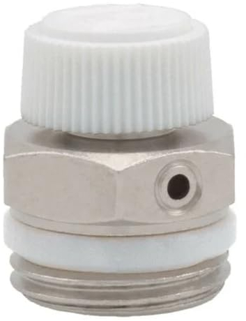 Schläfer 704111 | Manuelles Entlüftungs- und Entlüftungssicherheitsventil mit schwenkbarem Ablass für Heizkörper, Heizkörper, 3/8 Sicherheitsventil für Heizkörper und Heizkörper. 1 STÜCK