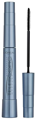 L'Oréal Paris Wimperntusche für präzise getrennte Wimpern mit teleskopischer Länge, False Lash Telescopic Waterproof Mascara, Schwarz, 1 x 7.7 ml