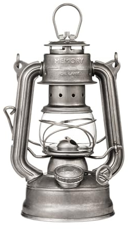 Thous winds retro stormlykta, memory fotoglanterna (klassisk version), fotogenlampa utomhus med bärhandtag, perfekt för camping, vandring, terrass, trädgårdskvällar, picknick, retrosilver