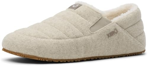 Xero Shoes Men's Pagosa Cozy House Slippers, Marled Cream, 10