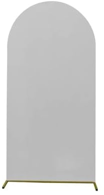 Bröllopsdekoration båge bakgrund tyg hög stretch födelsedagsfest skydd för ceremoni bankett dekor bröllop båge skydd (grå, 200 x 100 cm)