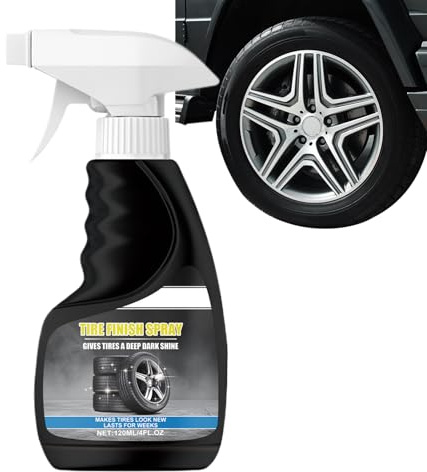 Generisch Spray lucido per pneumatici per auto, 118 ml, cura immediata del nero lucido, detergente per pneumatici e lucidi, per auto, camion, moto, SUV con effetto a lungo termine