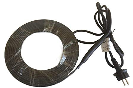 Selbstregulierendes Heizkabel CALORIQUE HTM 10 W/m - 2m - zum Schutz vor Frostschäden bei Wasserleitungen, Trinkwasserrohren - Rohrbegleitheizung - Konfektioniert an Schuko Stecker mit 2m Kabel