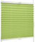 SchattenFreude Basic Klemmfix-Plissee für Fenster | Mit Klemm-Haltern | Ohne Bohren | Grün, Breite: 70cm x Höhe: 100cm