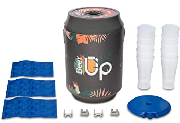 BEER UP décor Life Style Tireuse à bières portative - 10 verres - fûts Beertender - 20h de froid sans électricité - remplissage par le fond des verres
