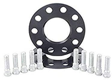 H&R Sistema-DRS-MZ Separadores de Ruedas 15mm por eje - Anclaje 5x114,3 - Buje 67,1mm - Tornilleria M12x1,5 - compatible con Mazda/Hyundai - Negro