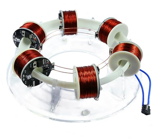 LBMED Elektromagnetisches Zyklotron,6-Spulen-Ringbeschleuniger Mit Unabhängiger 940-nm-Leiterplatte,23-cm-Rundbahn Und SauerstofffreierKupferspule,schnelle Reaktion Und Visuell Intuitiv,für Das Labor