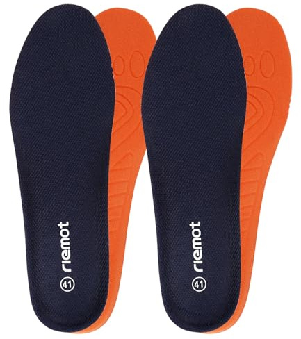 Riemot Plantillas Confortables de Reemplazo para Zapatos Hombres Mujeres para Botas de Trabajo Zapatos para Correr Entrenadores Plantillas Amortiguadoras para el Alivio del Dolor en los Pies,Marina 41