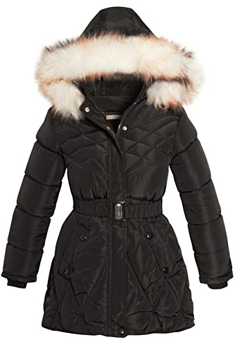 SS7 Girls Essential Padded Coat Faux Fur