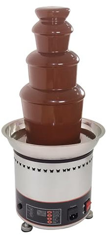 KELUNIS Fontana di Cioccolato da 4 Libbre Fontana di Cioccolato Elettrica Temperatura Regolabile per Cioccolato Caramelle Burro Formaggio,4 Layers