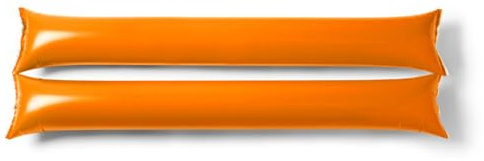Pack de 25 Pares de Aplaudidores Hinchables Reutilizables – Palos de Animación Ruidosos para Fiestas, Eventos, Deportes, Cumpleaños y Celebraciones (Naranja)
