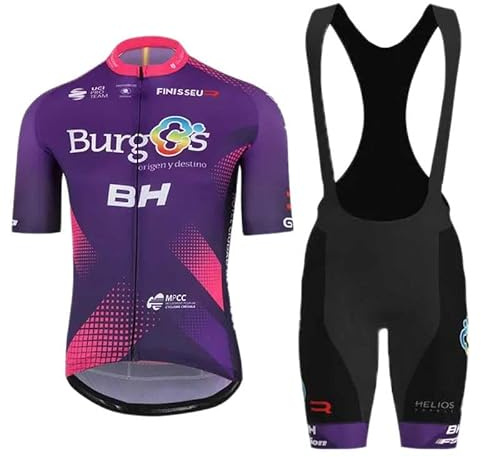 assocauicy Conjunto Ciclismo Hombre Maillot Culotte con Gel 4D para MTB Ruta Equipación Transpirable Ultra Cómoda